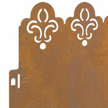 Rasenkanten 10 pcs Rostig 103 x 0,05 x 22 cm Wetterfeststahl