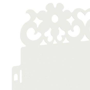 Rasenkanten 30 pcs Weiß 103 x 0,05 x 22 cm Stahl