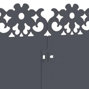 Rasenkanten 10 pcs Anthrazit 103 x 0,05 x 22 cm Stahl