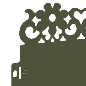 Rasenkanten 10 pcs Olive Grün 103 x 0,05 x 22 cm Stahl