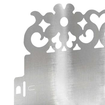 Rasenkanten 20 pcs Silber 103 x 0,05 x 22 cm Edelstahl