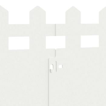 Rasenkanten 20 pcs Weiß 103 x 0,05 x 22 cm Stahl