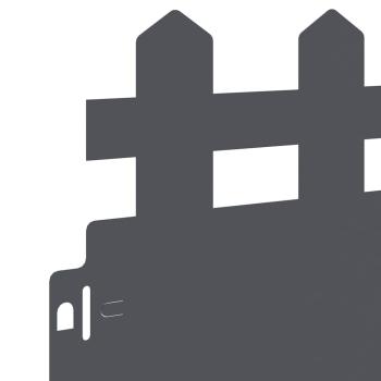 Rasenkanten 20 pcs Anthrazit 103 x 0,05 x 22 cm Stahl