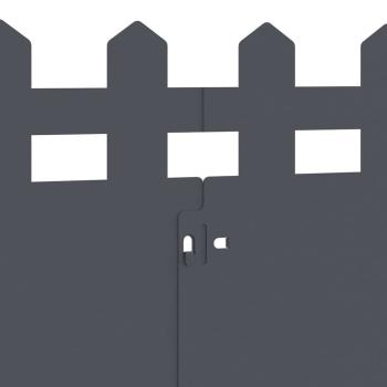 Rasenkanten 20 pcs Anthrazit 103 x 0,05 x 22 cm Stahl