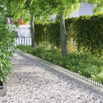 ARDEBO.de - Rasenkanten 10 pcs Silber 103 x 0,05 x 22 cm Edelstahl