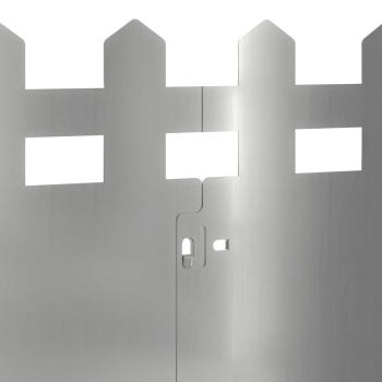 Rasenkanten 10 pcs Silber 103 x 0,05 x 22 cm Verzinkter Stahl