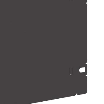 Rasenkanten 20 pcs Schwarz 103 x 0,05 x 22 cm Stahl