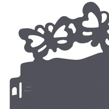 Rasenkanten 20 pcs Anthrazit 103 x 0,05 x 22 cm Stahl