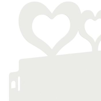 Rasenkanten 30 pcs Weiß 103 x 0,05 x 22 cm Stahl