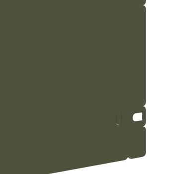 Rasenkanten 30 pcs Olive Grün 103 x 0,05 x 22 cm Stahl