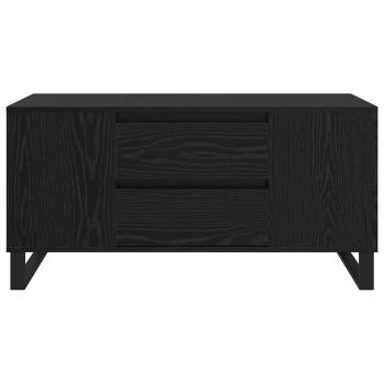 Couchtisch Schwarz Eichen-Optik 102 x 44,5 x 50 cm