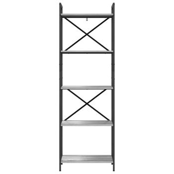 Bücherregal Graues Sonoma 56 x 34 x 171 cm Holzwerkstoff
