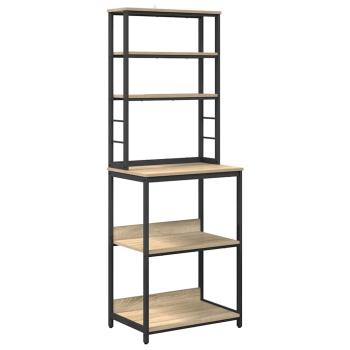 Küchenregal Sonoma-Eiche 60 x 40 x 168 cm Holzwerkstoff