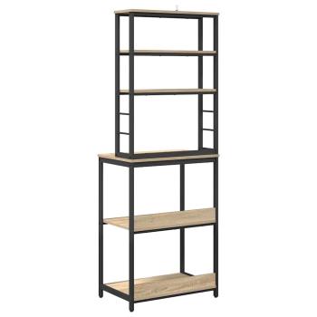 Küchenregal Sonoma-Eiche 60 x 40 x 168 cm Holzwerkstoff