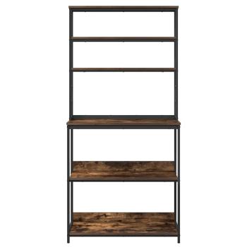 Küchenregal Geräucherte Eiche 80 x 40 x 168 cm Holzwerkstoff