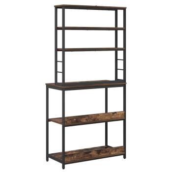 Küchenregal Geräucherte Eiche 80 x 40 x 168 cm Holzwerkstoff