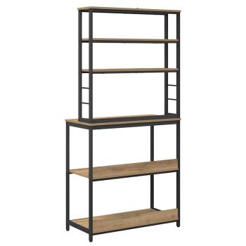 Küchenregal Artisan-Eiche 80 x 40 x 168 cm Holzwerkstoff