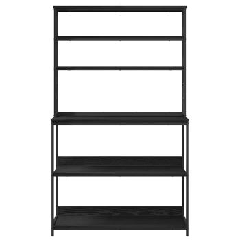 Küchenregal Schwarz Eichen-Optik 100 x 40 x 168 cm