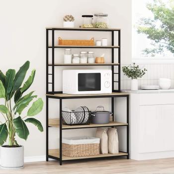 ARDEBO.de - Küchenregal Sonoma-Eiche 100 x 40 x 168 cm Holzwerkstoff