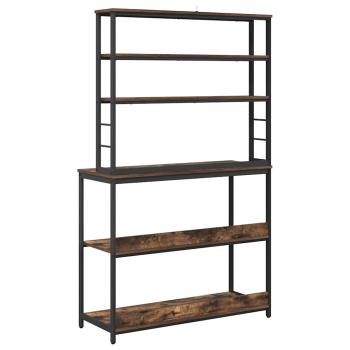 Küchenregal Geräucherte Eiche 100 x 40 x 168 cm Holzwerkstoff