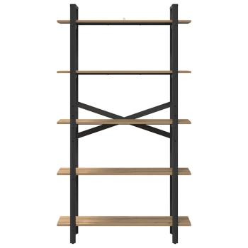 Bücherregal Artisan-Eiche 100 x 33,5 x 178 cm Holzwerkstoff