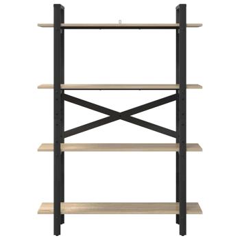 Bücherregal Sonoma-Eiche 100 x 33,5 x 140 cm Holzwerkstoff