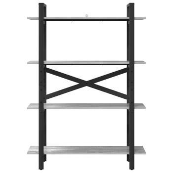 Bücherregal Graues Sonoma 100 x 33,5 x 140 cm Holzwerkstoff