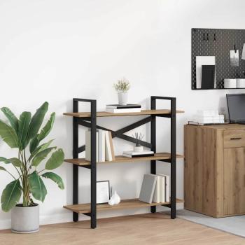 ARDEBO.de - Bücherregal Artisan-Eiche 100 x 33,5 x 102 cm Holzwerkstoff