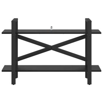 Bücherregal Schwarz Eichen-Optik 100 x 33,5 x 64 cm