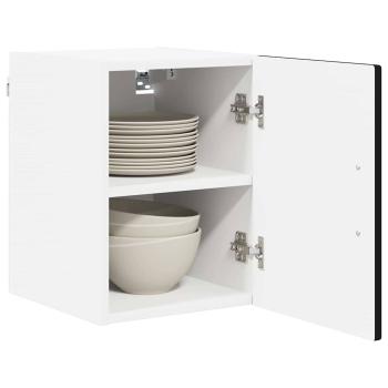 Wandschrank PORTO 2 stk. Schwarz Holzwerkstoff