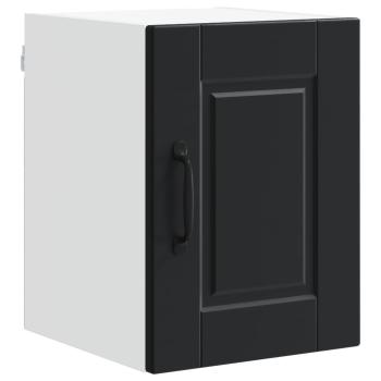 Wandschrank PORTO 2 stk. Schwarz Holzwerkstoff