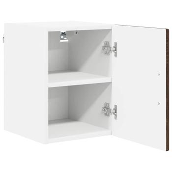 Küchenwandschrank mit Regal Braun Eichen-Optik 30 x 31 x 40 cm