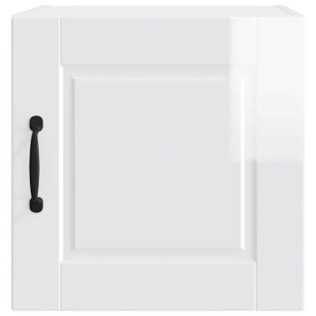 Küchenwandschrank mit Tür 2 pcs Hochglanz Weiß 40 x 31 x 40 cm