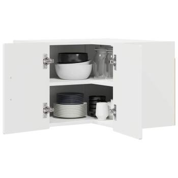 Küchenwandschrank Hochglanz Weiß 57 x 57 x 40 cm Holzwerkstoff