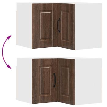 Küchenwandschrank mit Regal Braun Eichen-Optik 57 x 57 x 40 cm