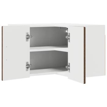 Küchenwandschrank mit Regal Braun Eichen-Optik 57 x 57 x 40 cm