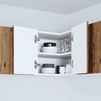 Küchenwandschrank mit Tür Altholz 57 x 57 x 40 cm Holzwerkstoff