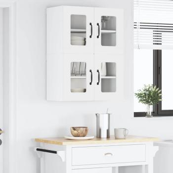 Küchenwandschrank 2 pcs Weiß 60 x 31 x 40 cm Holzwerkstoff