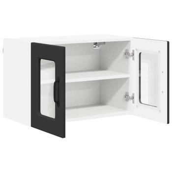 Küchenwandschrank 2 pcs Schwarz 60 x 31 x 40 cm Holzwerkstoff
