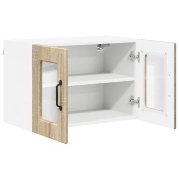 Wandglas-Schrank PORTO Sonoma-Eiche 60 x 31 x 40 cm