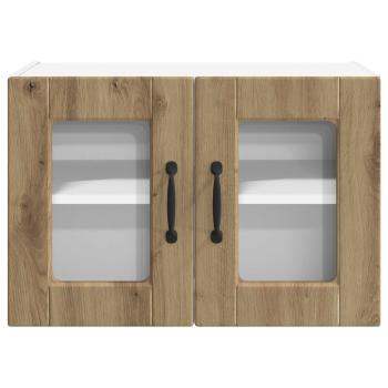Küchenwandschrank mit Regal 2 pcs Artisan-Eiche 60 x 31 x 40 cm