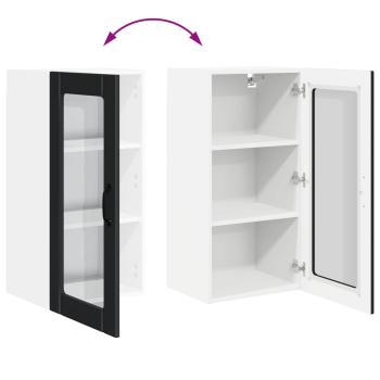 Küchenwandschrank mit Tür Schwarz 40 x 31 x 80 cm Holzwerkstoff