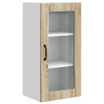 Küchenwandschrank mit Regal 2 pcs Sonoma-Eiche 40 x 31 x 80 cm