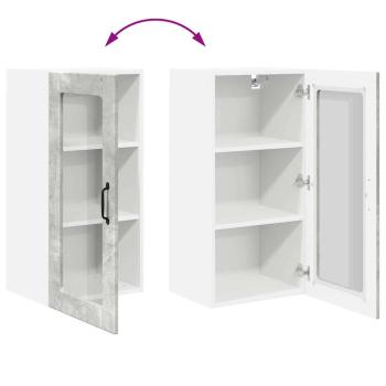 Küchenwandschrank Beton Grau 40 x 31 x 80 cm Holzwerkstoff