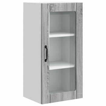 Wandglas-Schrank PORTO Graues Sonoma 40 x 31 x 80 cm