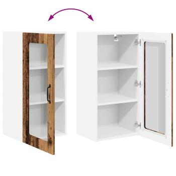 Küchenwandschrank 2 pcs Altholz 40 x 31 x 80 cm Holzwerkstoff