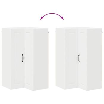 Küchenwandschrank mit Regal Weiß 57 x 57 x 100 cm Holzwerkstoff