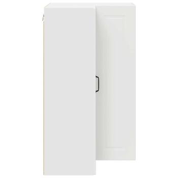 Küchenwandschrank mit Regal Weiß 57 x 57 x 100 cm Holzwerkstoff