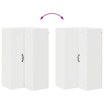 Küchenwandschrank Hochglanz Weiß 57 x 57 x 100 cm Holzwerkstoff