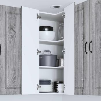 Küchenwandschrank Graues Sonoma 57 x 57 x 100 cm Holzwerkstoff